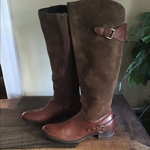 Cordani Winston Leather and suede knee high boot